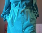 Turquoise Microsuede Dress 4pcs