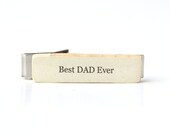 Dad tie clip, tie bar, personalized tie clip, fathers day mens accessories , eco friendly accessories, starlight woods