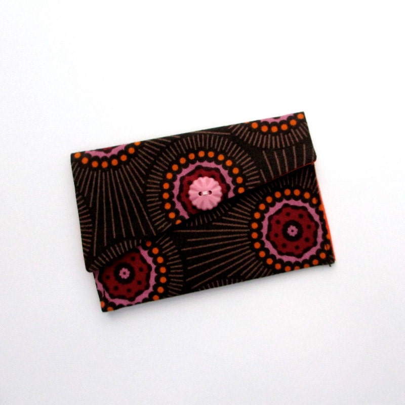 Business Card Case,  Business Card Holder, Fabric Wallet, Anna Maria Horner