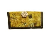Pirate Coupon Wallet/Coupon Organizer/Brown and Red