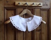 white peter pan collar detachable  lace clothing ladies accessory preppy flowers lacy vintage fashion