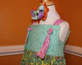 SALE Dancing Paisley Knot Dress for summer - Last one - Ready to ship - size 2T - Amy Butler