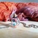 Mini Glass Bottle Pendant Necklace Lucky Clover Dice