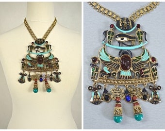 Vintage Diorios Egyptian Revival Necklace