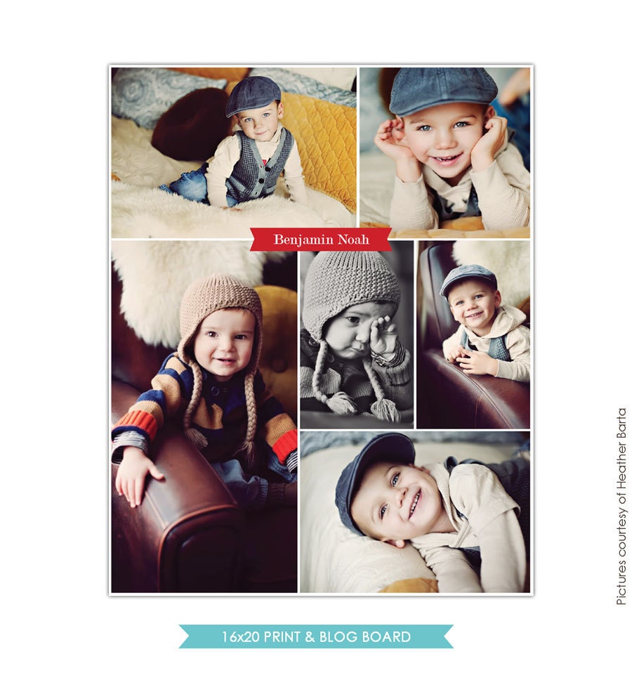 INSTANT DOWNLOAD - 16x20 Collage print & Blog board - E689