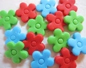 Fondant flowers Small Daisy style for cupcakes & cake for baby shower birthday confirmation