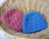 RTS Crochet Twin Boy Girl Newborn 0-3 month Sail Away Baby Hat or Beanie, Accessory, Photo Prop Gift set