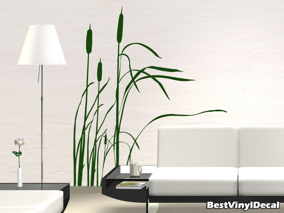 Vinyl Wall Decal Nature Design Wall Decals Wall stickers Nursery wall decal wall art- Reverse Water grass z024