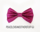 Pink Glitter Hair Bow