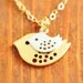 Mom Necklace - gold mother necklace, 14k gold filled, baby shower jewelry, gold sparrow necklace, new mom necklace