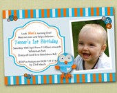 Photo Personalised Hoot Owl Birthday Invitations - You Print Il_170x135