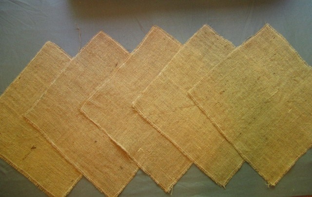 Cleaned Burlap Centerpieces Set of 5
