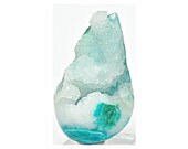 Chrysocolla Gem Silica Druzy Quartz Crystal Center Stone Freeform Cabochon