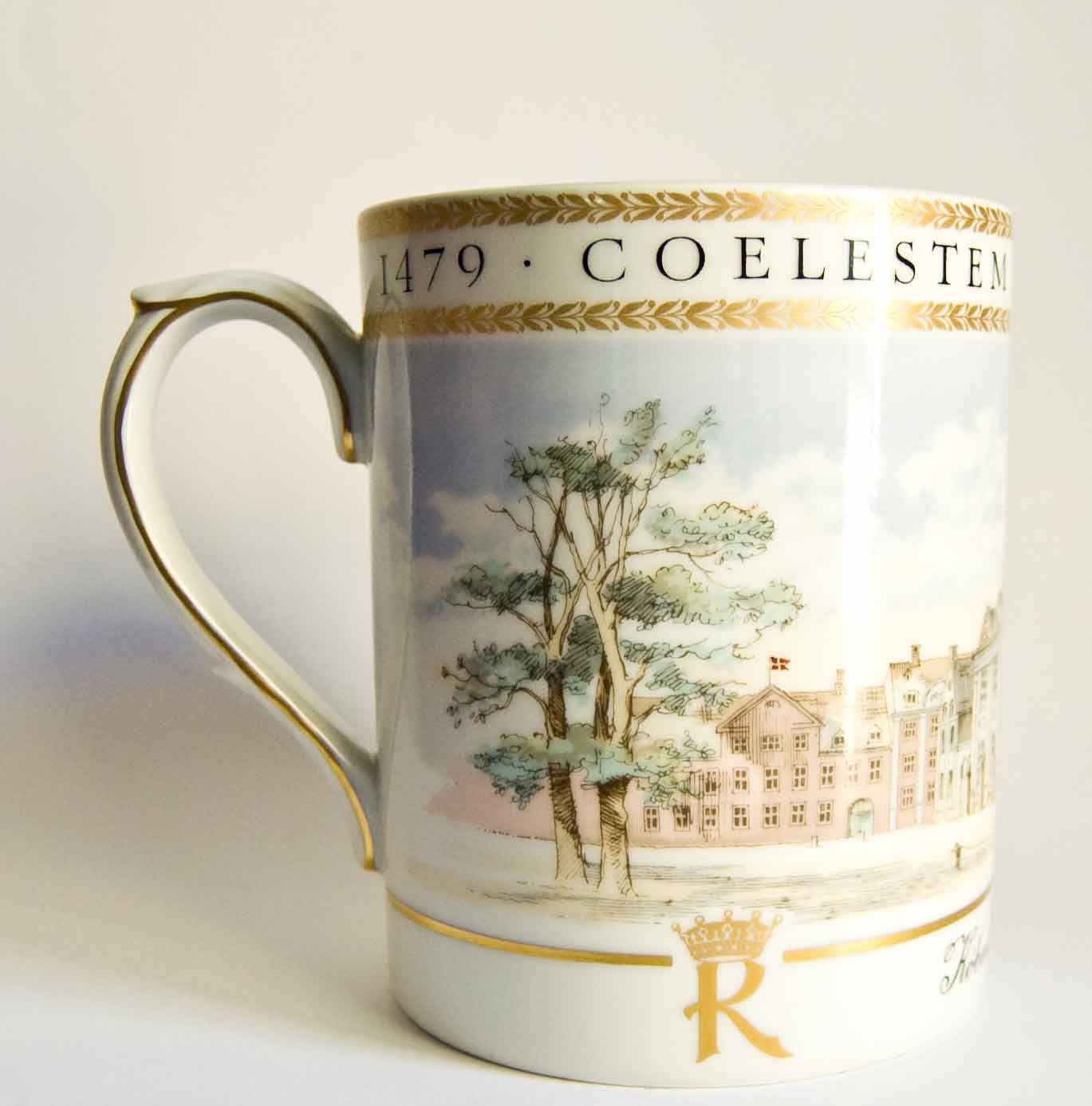 Royal Copenhagen // Anniversary Mugs // Handpainted Porcelain // Copenhagen University 1479-1979 //