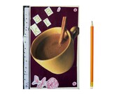Personalized Journal.  Handmade and collaged with your name, things you enjoy etc.  5 in by 7 in with 80 lined sheets.