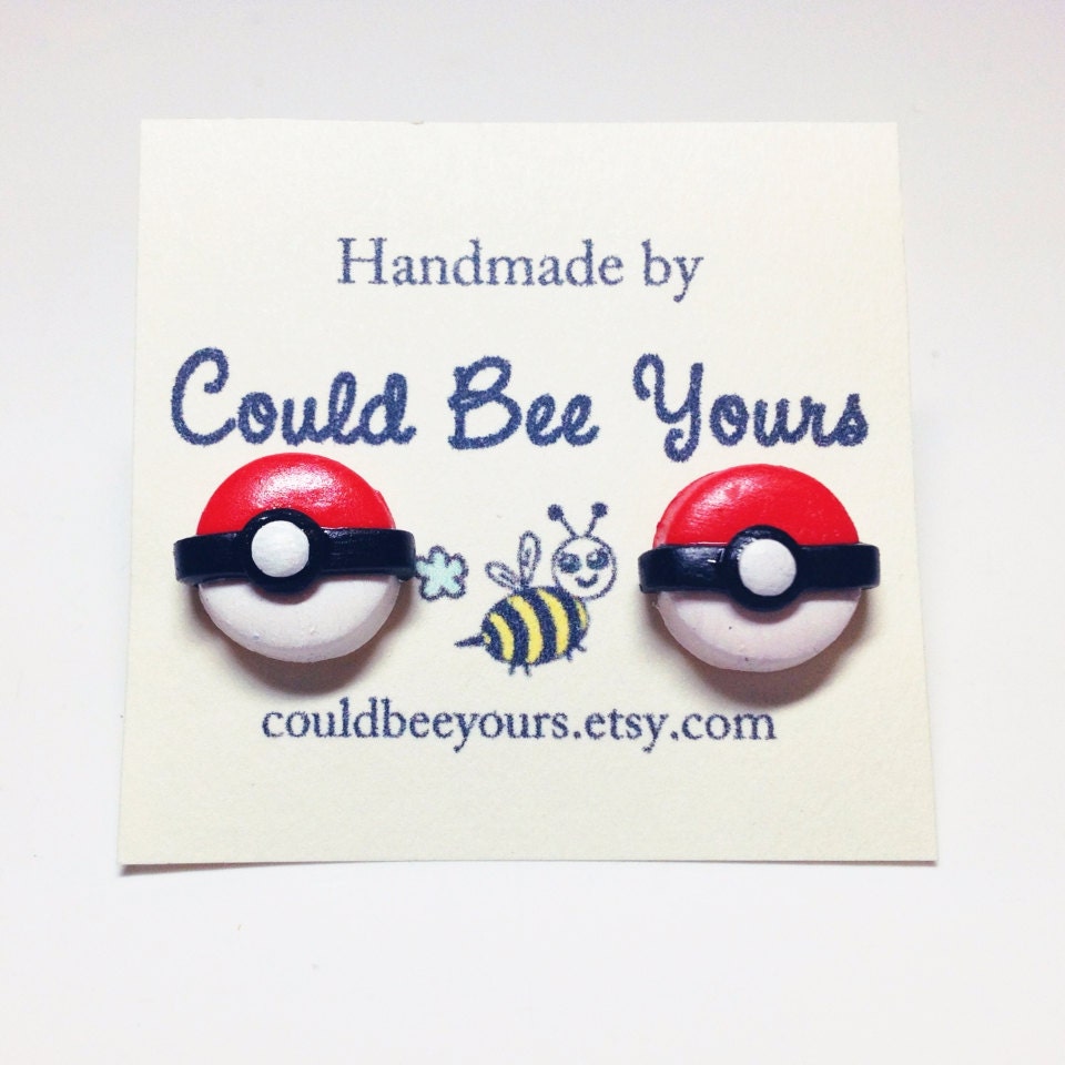 Pokemon Pokeball  Earrings