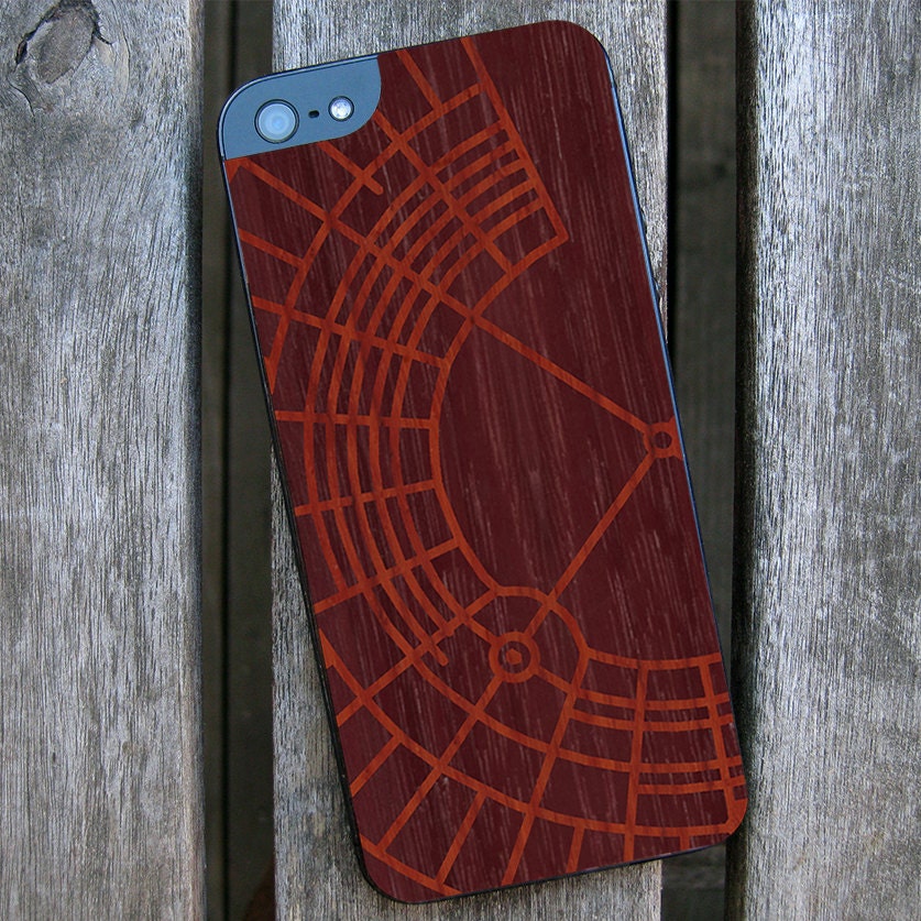 Black Rock City Wood-Inlay iPhone Back