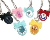 Adventure Time Cameo Necklace Set A, Choose 1 : Jake, Finn, Marceline, Princess Bubblegum, Ice King, BMO