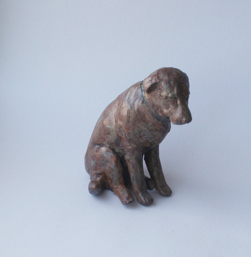 Lab Lovers' Marbled Chocolate Labrador Retriever Porcelain Miniature