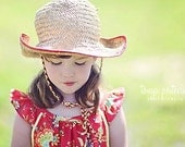 Girls Sun Dress / Flutter Cap Sleeves / 12 months to 5T