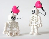 Lego Skeleton Love Earrings