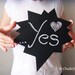 Chalkboard Speech Bubble  -- Reusable Wooden Chalkboard Photo Prop for Wedding Photo Booth, Engagement Photos, Maternity or Baby Props