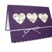 heart punch card,  music notes card, i love you card, thinking of you card, valentines day card, romantic card, i miss you card