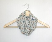 Toddler Scarf, Floral Chiffon Scarf, Toddler Infinity Scarf, Spring Scarf, Toddler or Child Sizes