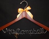 Hanger one Line, Personalized Custom Bridal Hanger, Brides Hanger, Bride, Name Hanger, Wedding Hanger, Personalized Bridal Gift