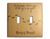 Wizard's Map DOUBLE - Wizard Inspired Switch Plate