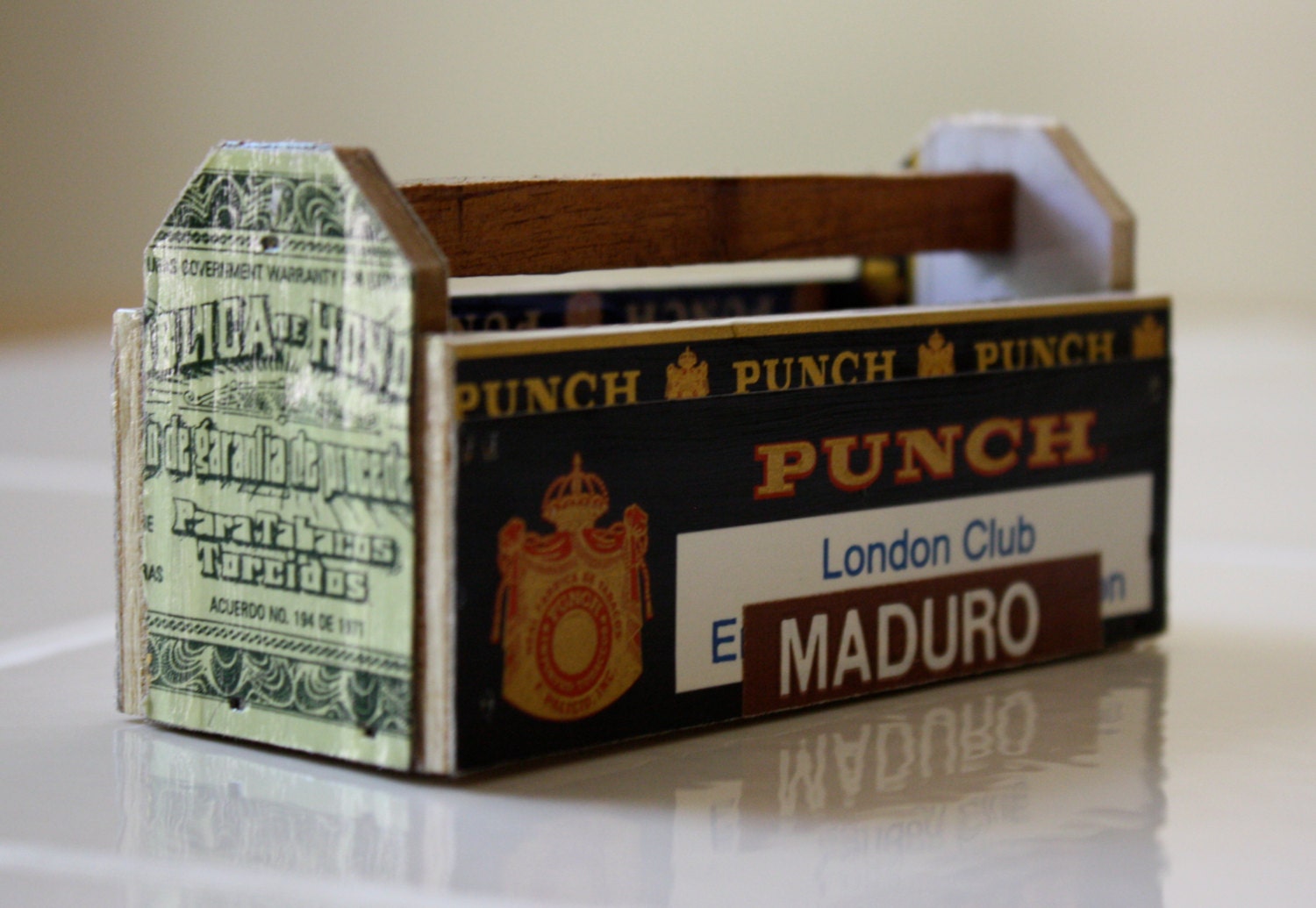 Wooden Tool Box-Miniature-Altered Cigar Box
