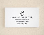 Letterpress Business Cards - Marais Style - Simple Premium Design (50)