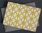 Individual Spring Beach Umbrella Card - In Goldenrod Yellow