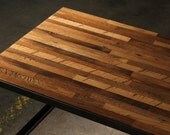 Reclaimed Barn Oak & Steel Patchwork Coffee Table