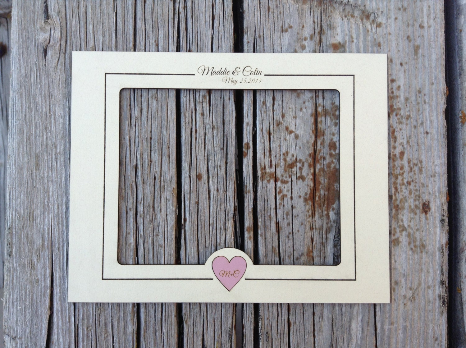 Personalized Wedding Picture -MAT- for 11x14 inch frame
