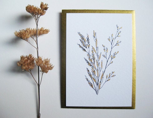 Moor Grass Greetings Card