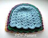 PATTERN: Jellyfish Hat, 6 sizes newborn to adult, easy crochet PDF, InStanT DownLoaD, Permission to Sell