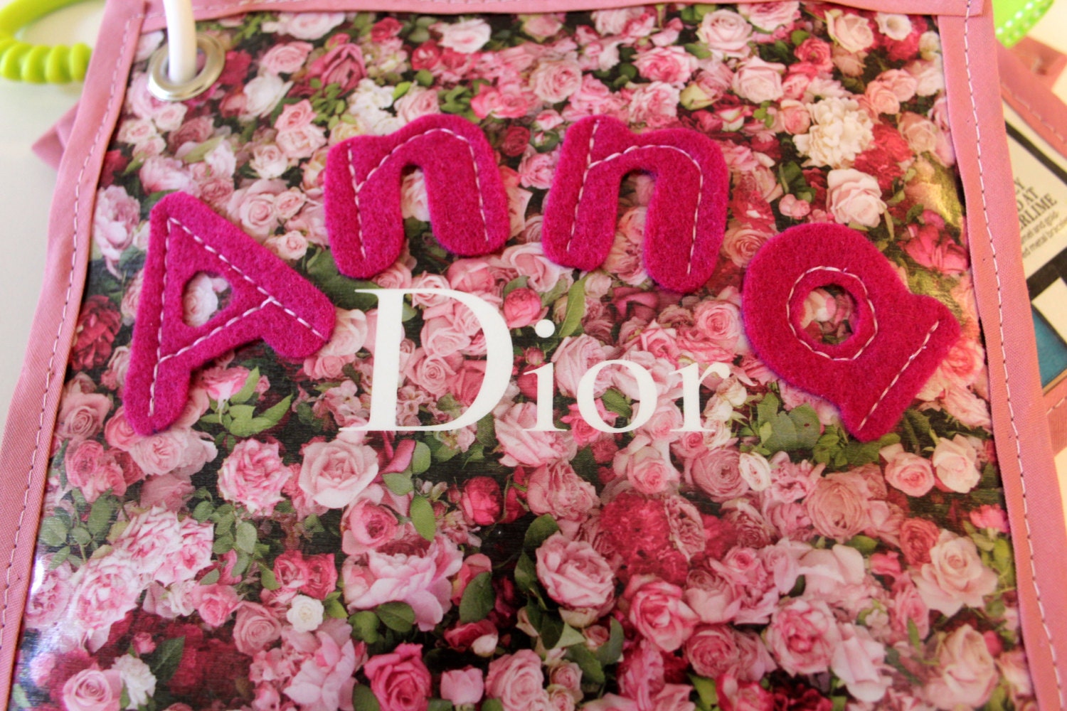 Personalized Baby Fashion Magazine (Harpers Bazaar, InStyle, Fashion, Baby Girl): crinkle taggie