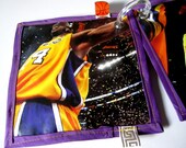 Baby Newspaper (Sports, Basketball, NBA, Los Angeles, Lakes, LA Lakers, Kobe): crinkle taggie