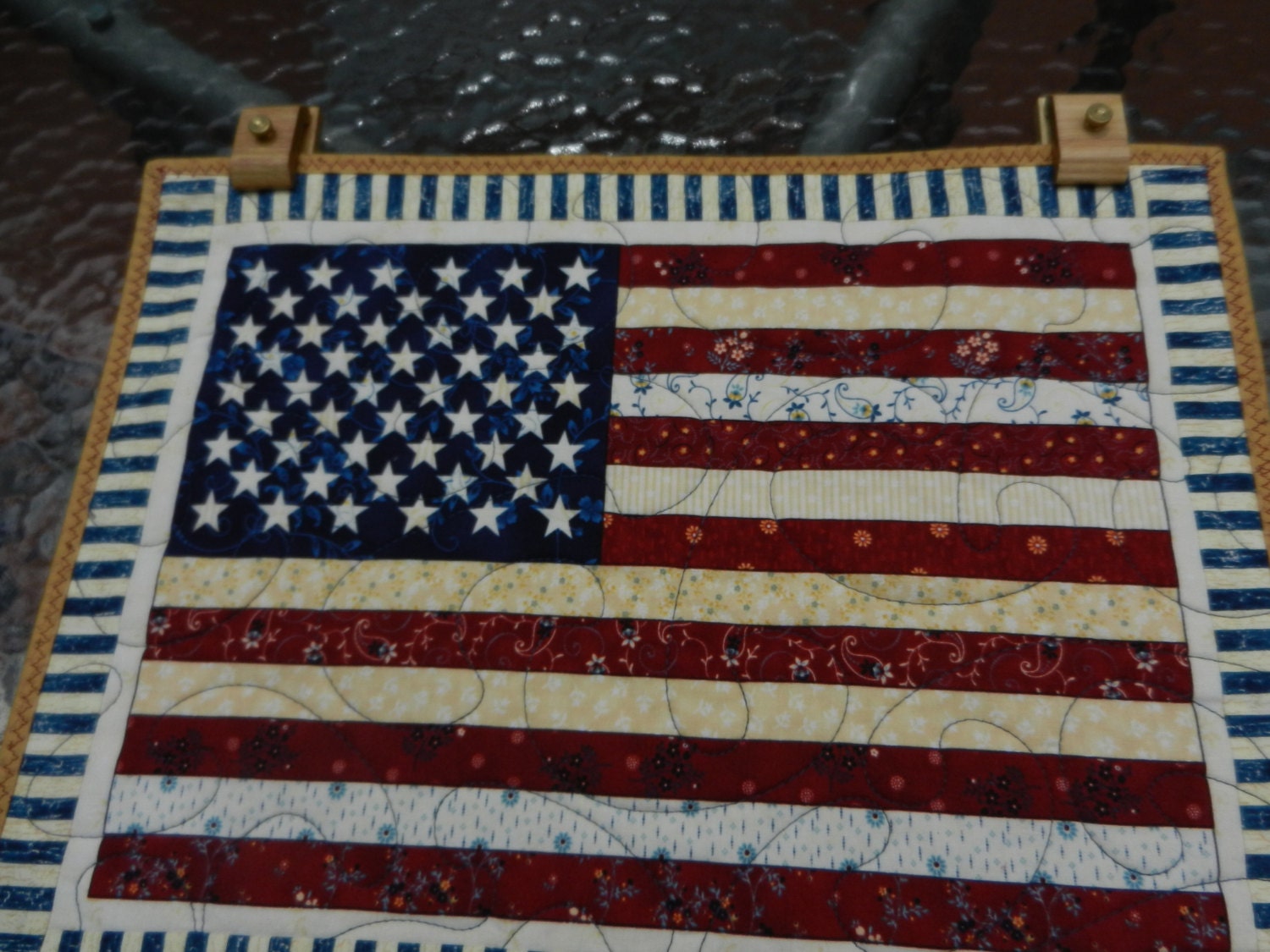 Patriotic, Memorial Day, 4th of July United States Flag Wall Hanging