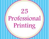25 Professionally Printed Invites & Mailing Labels by Sweet Pop Studio
