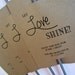 20 Let Love SHINE/ Sparkler Send Off Tags/ Wedding/ Pick Your Own Colors
