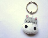 The Hipp(o)est Keychain- hippopotamus keychain