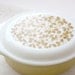 Pyrex Verde Olive Pattern Oval Covered Casserole Dish - 1 1/2 Qt. Cinderella Handles