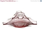 50% OFF Cambridge Pink Depression Glass LaRosa Decagon Dish