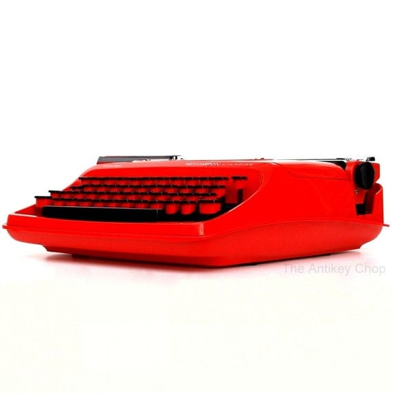 Revitalized Red Remington Starfire Typewriter Professionally Refurbished Portable & Two New Ribbons