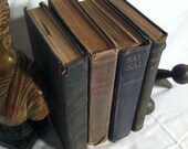 Vintage/Antique Book Bundle Shades of Black