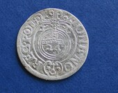 1620, Medieval Poland, silver, Dreipolker coin. Sigismund III. coins collectibles, antique silver, fathers day gift, vestiesteam