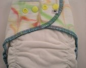 Medium Bamboo Fleece Hand Dyed Fitted Diaper
