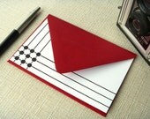 Art Deco Inspired Stationery Note Cards